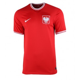 Damen Fußballbekleidung Polen Auswärtstrikot WM 2022 Kurzarm